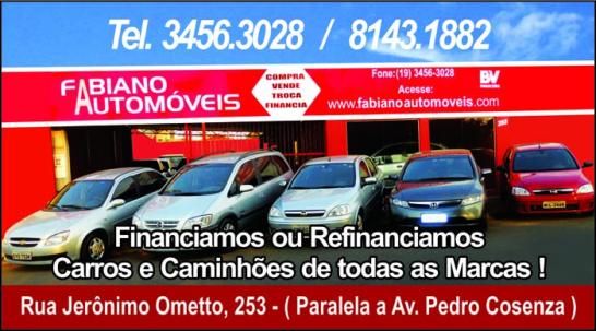 FABIANO AUTOM�VEIS - Iracem�polis/SP
